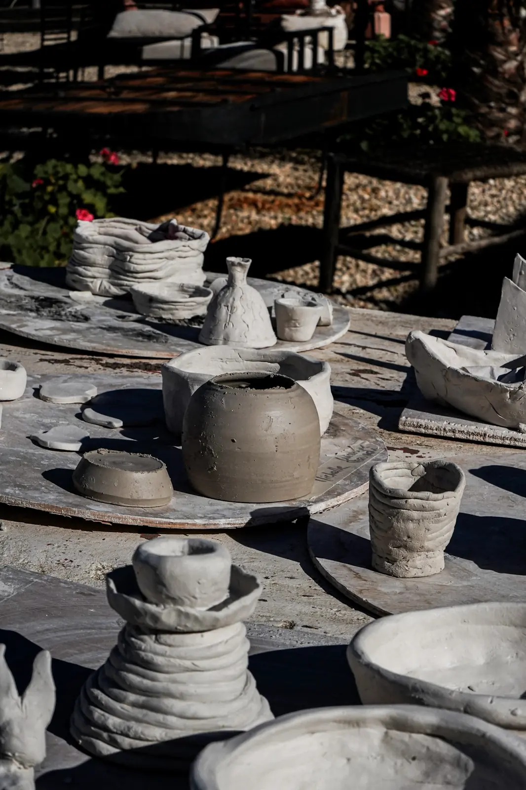 Ambiance de l'atelier de poterie